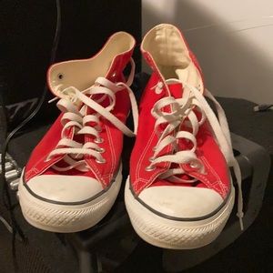 Converse (RED) All-Stars. Size 10. VG +